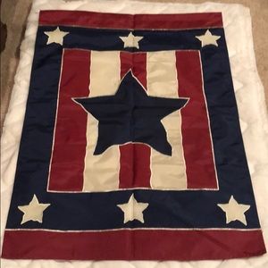 NWOT Americana rustic pole flag
